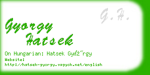 gyorgy hatsek business card